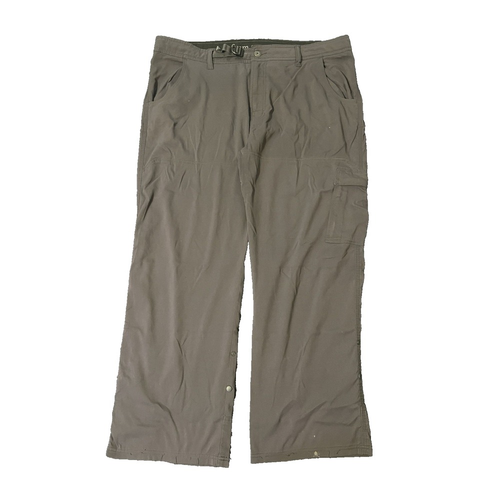 Prana Zion Cargo Hiking Pants Mens XXL‎ Grey Stretch Outdoor Gorpcore Utility